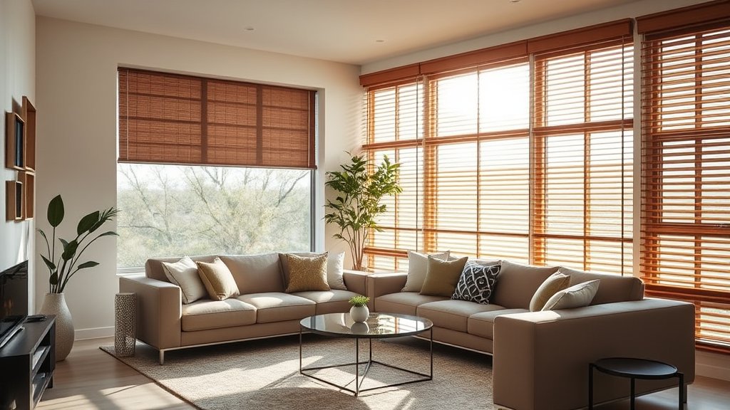 Slimme raamdecoratie: elektrische rolgordijnen en houten jaloezieën